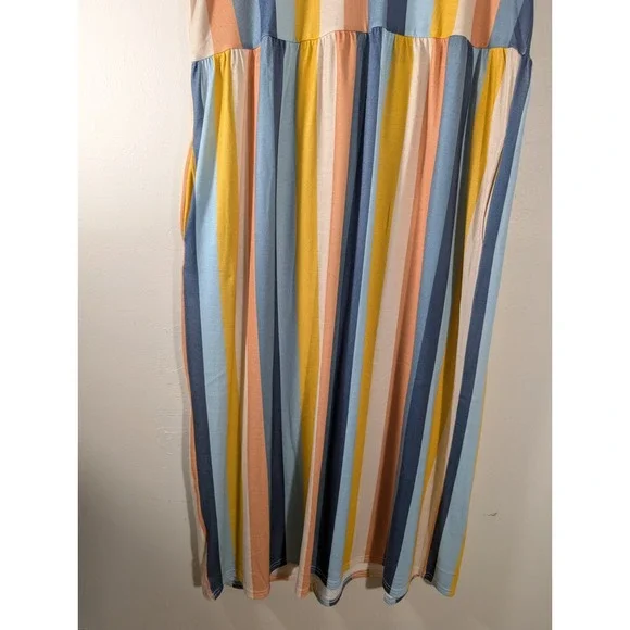 Suzanne Betro, Stripes, Pockets, Casual, Short Sleeve‎ XL NEW - Picture 7 of 8